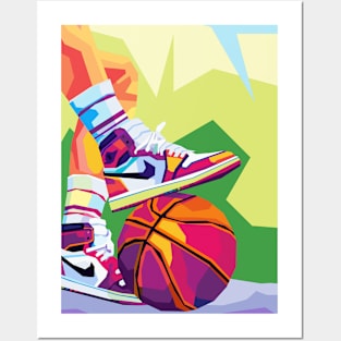 Basketball Play Pop Art Posters and Art